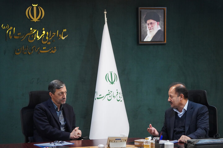 دیدار حسنعلی محمدی نماینده مردم فسا در مجلس شورای اسلامی با رئیس ستاد اجرایی فرمان امام