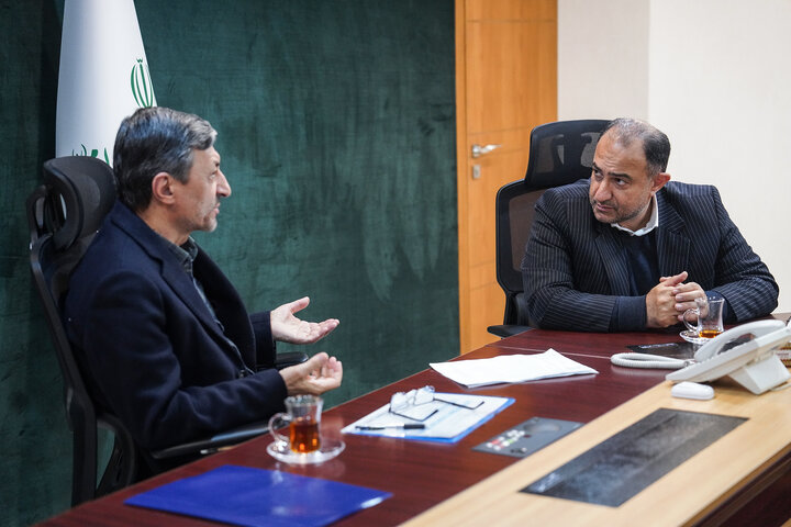 دیدار احمد فاطمی نماینده مردم بابل در مجلس شورای اسلامی با رئیس ستاد اجرایی فرمان امام