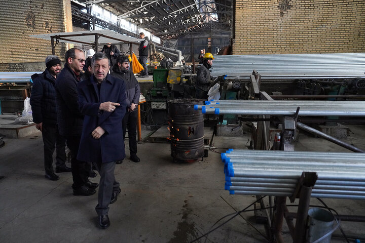 بازدید فتاح از سپنتای مرند/ تولد دوباره کارخانه‌ای که با موشک‌‌های رژیم صهیونی تخریب شد