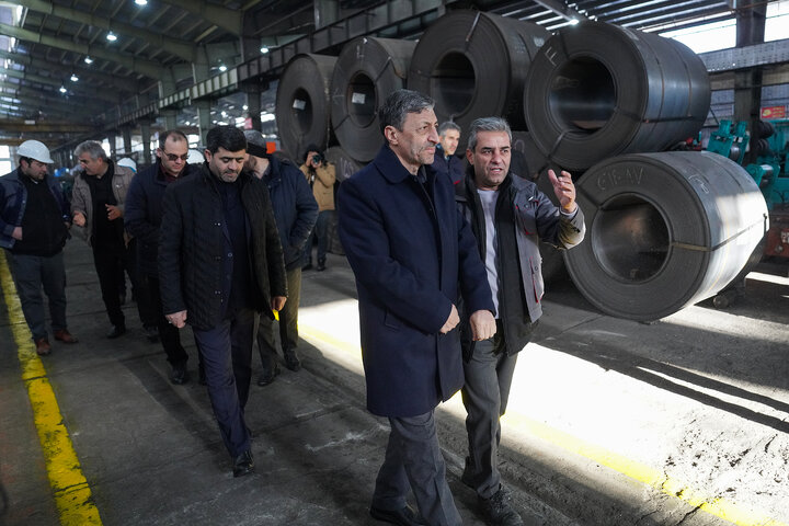 بازدید فتاح از سپنتای مرند/ تولد دوباره کارخانه‌ای که با موشک‌‌های رژیم صهیونی تخریب شد