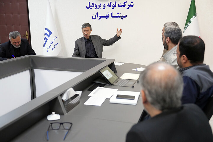 بازدید فتاح از کارخانه لوله و پروفیل سپنتای تهران