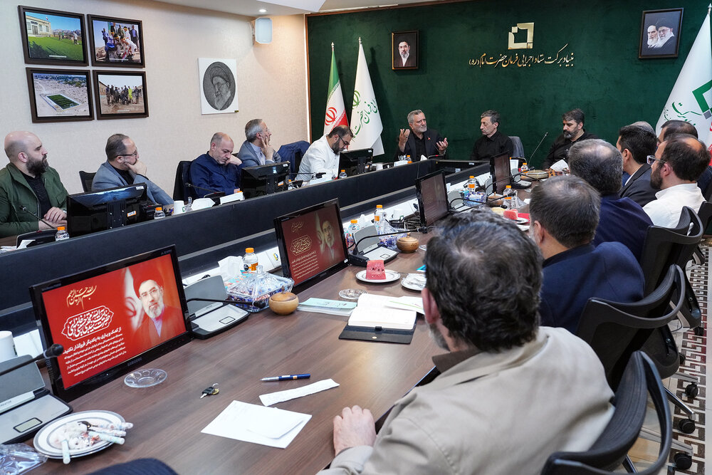بررسی اقدامات قرارگاه جهادی بنیاد برکت در جنگ رمضان با حضور رئیس ستاد اجرایی فرمان امام