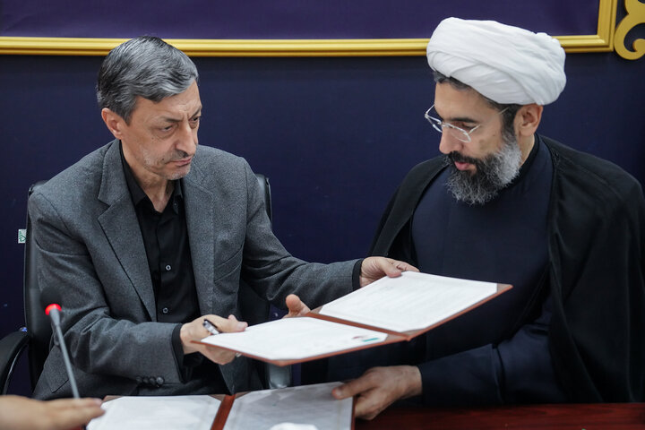 امضای تفاهم‌نامه همکاری مشترک در دیدار فتاح با رئیس نهاد نمایندگی مقام معظم رهبری در دانشگاه‌ها