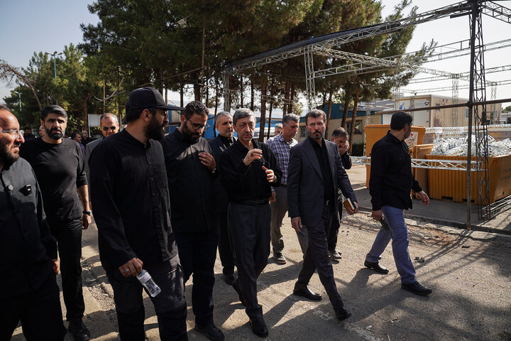 بازدید رئیس ستاد اجرایی فرمان امام از روند آماده‌سازی زائرشهر چهل‌سرا برای وداع با رهبر شهید انقلاب 