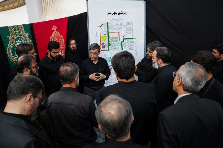 بازدید رئیس ستاد اجرایی فرمان امام از روند آماده‌سازی زائرشهر چهل‌سرا برای وداع با رهبر شهید انقلاب