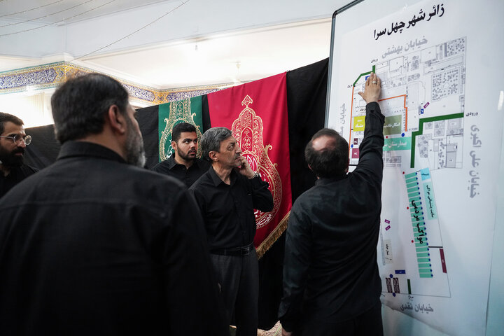 بازدید رئیس ستاد اجرایی فرمان امام از روند آماده‌سازی زائرشهر چهل‌سرا برای وداع با رهبر شهید انقلاب