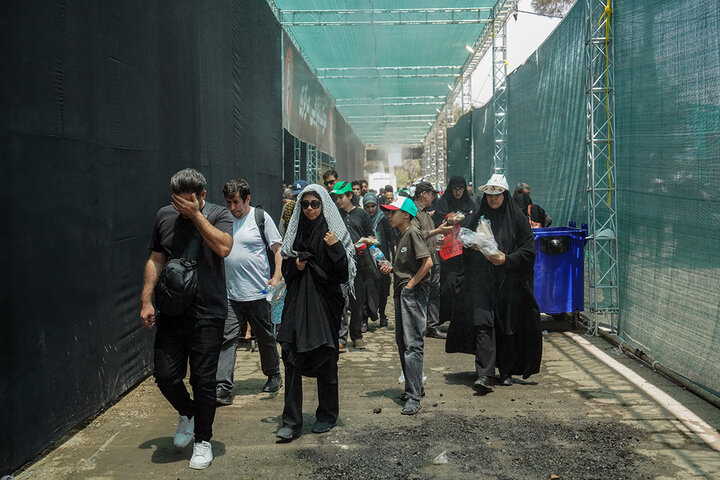 نخستین روز خدمت‌رسانی به عزاداران رهبر شهید انقلاب در زائرشهر چهل‌سرا