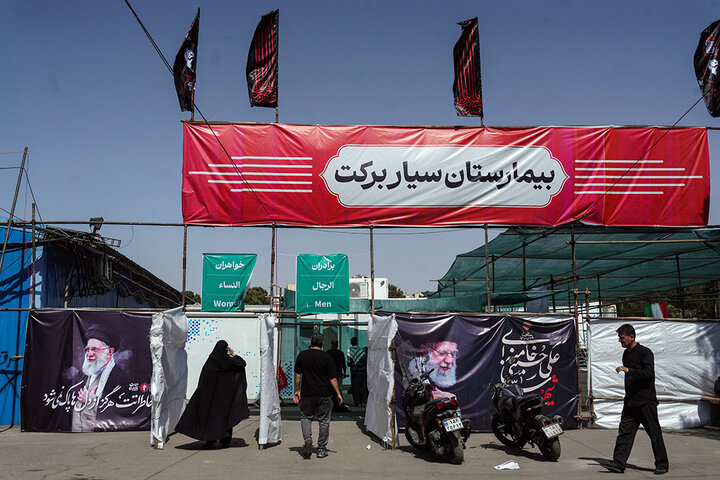 نخستین روز خدمت‌رسانی به عزاداران رهبر شهید انقلاب در زائرشهر چهل‌سرا