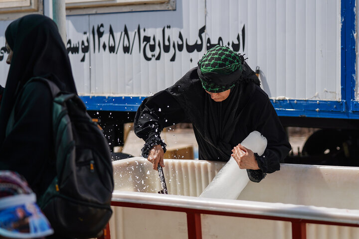 خدمت‌رسانی ستاد اجرایی فرمان امام در مرز شلمچه