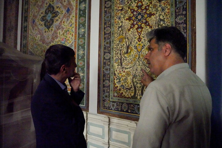 بازدید رئیس ستاد اجرایی فرمان امام و وزیر میراث فرهنگی از آثار حمله دشمن به مجموعه تاریخی سعدآباد