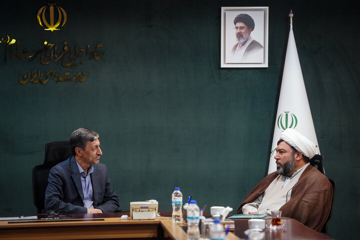دیدار محمد سبزی نماینده مردم ساوه و زرندیه در مجلس شورای اسلامی با رئیس ستاد اجرایی فرمان امام