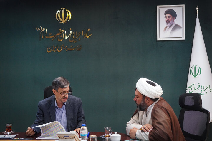 دیدار محمد سبزی نماینده مردم ساوه و زرندیه در مجلس شورای اسلامی با رئیس ستاد اجرایی فرمان امام