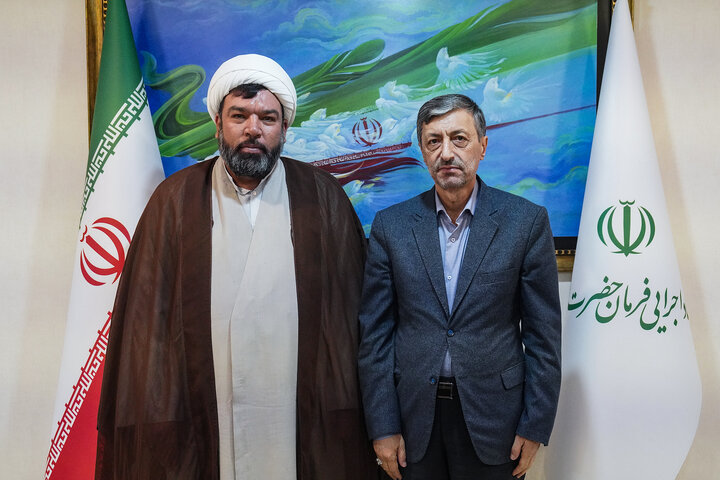 دیدار محمد سبزی نماینده مردم ساوه و زرندیه در مجلس شورای اسلامی با رئیس ستاد اجرایی فرمان امام