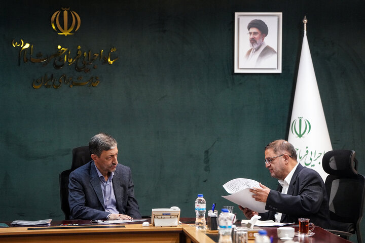 دیدار محمد مهدی مفتح نماینده مردم تویسرکان در مجلس شورای اسلامی با رئیس ستاد اجرایی فرمان امام