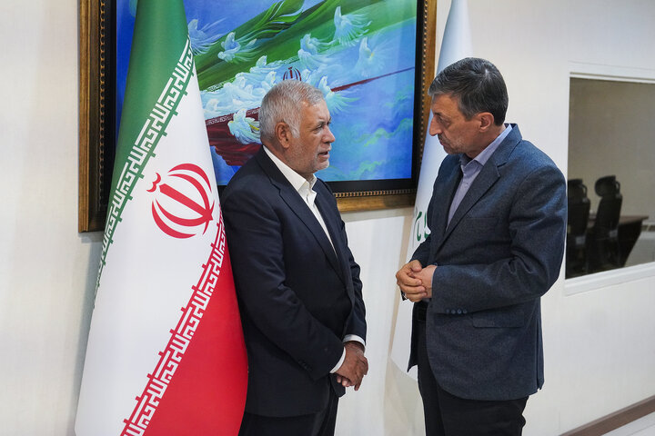 دیدار شهباز حسن پور نماینده مردم کرمان و راور در مجلس شورای اسلامی با رئیس ستاد اجرایی فرمان امام