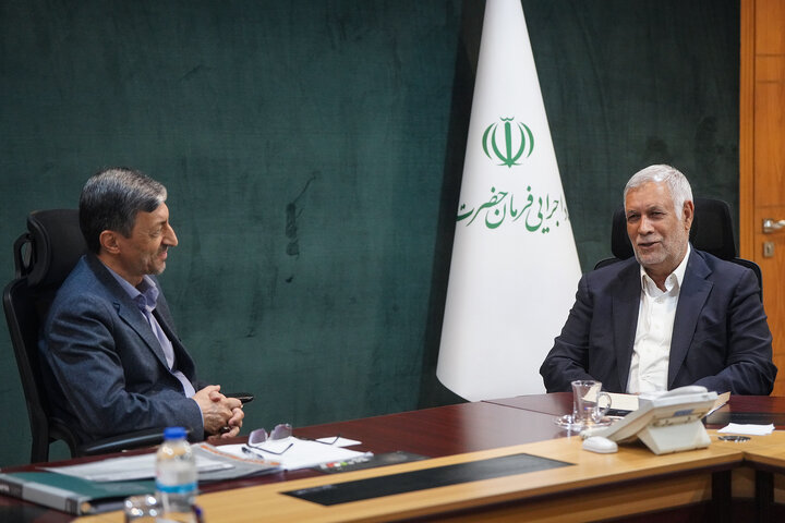 دیدار شهباز حسن پور نماینده مردم کرمان و راور در مجلس شورای اسلامی با رئیس ستاد اجرایی فرمان امام